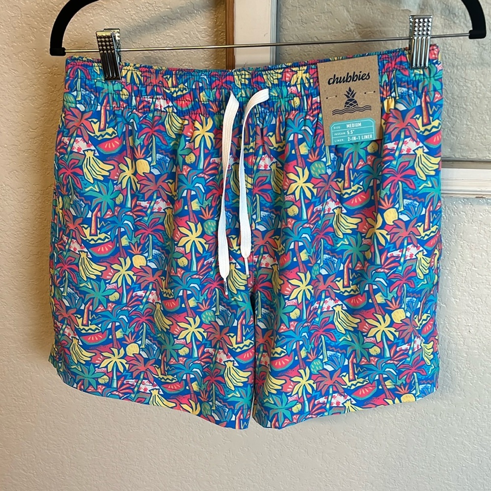 Chubbies 5.5” Swim Trunk with Liner, size M